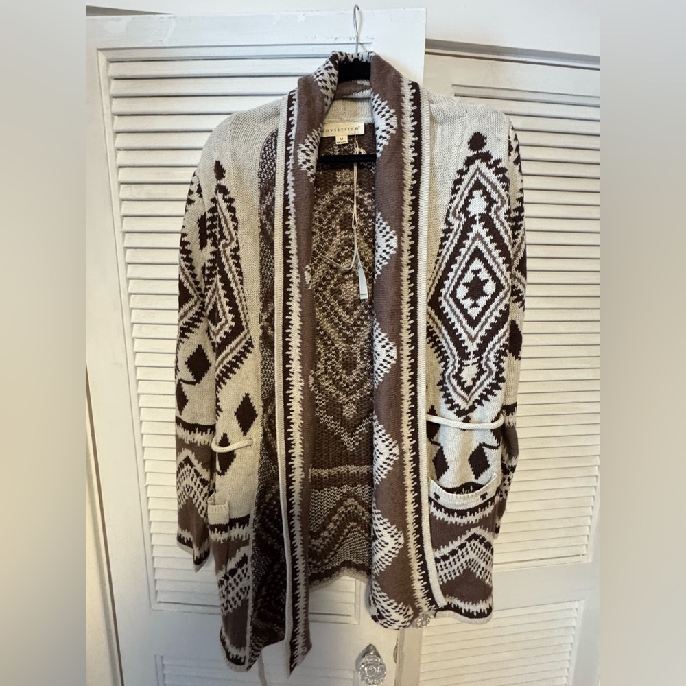 Lovestitch Bramble Wrap Sweater - Bone - Medium - Ruthie Grace